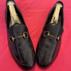 Gucci Women's Brixton Horsebit Convertible Slip-On Loafer Sz  37/7 Black